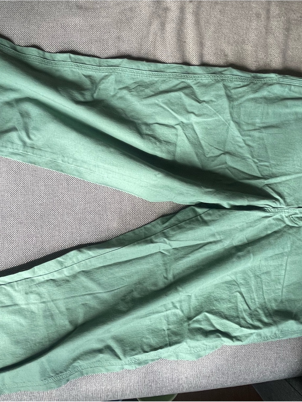 UNIQLO Women’s Linen Cotton Tapered Pants - Green, size Medium - Picture 4 of 5